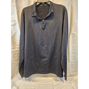 Tesla Gear Men's 2X-Large Dark Gray Quarter Zip Long Sleeve Pullover Shirt